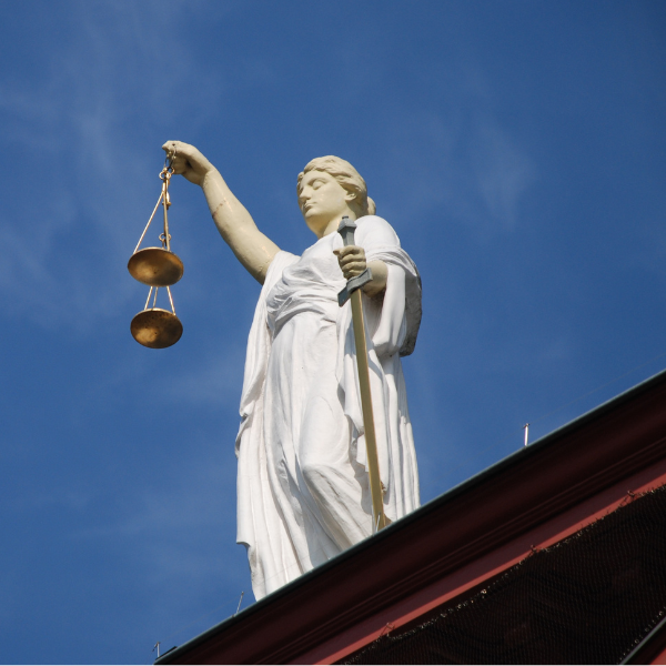 Probate law book and a judge's gavel